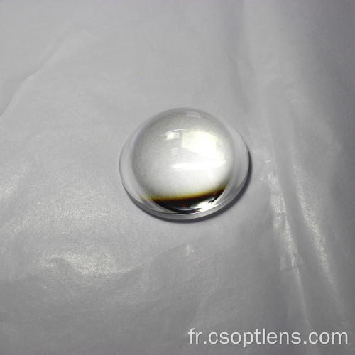Lentille asphérique hémisphérique en verre optique N-BK7